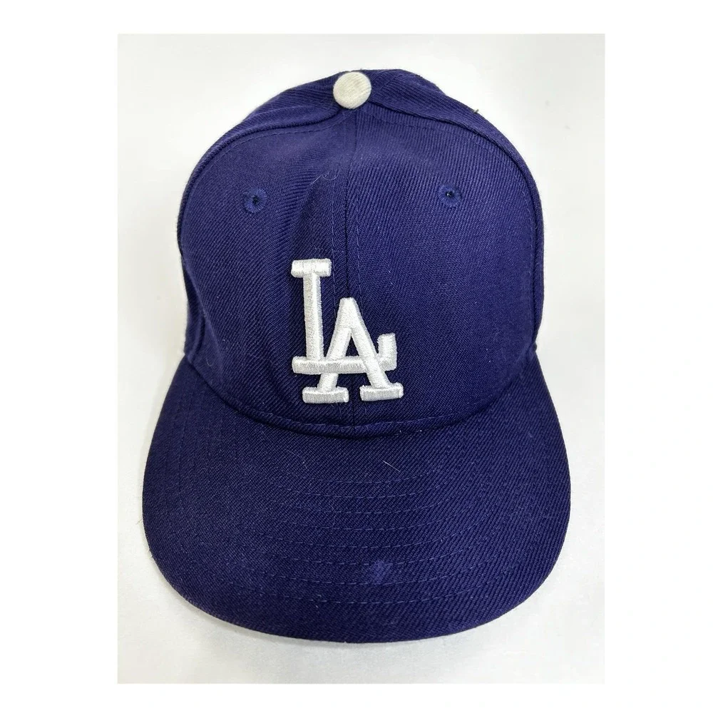 LOS ANGELES DODGERS MLB Baseball Hat New Era 59FIFTY Fitted Kids 6-3/8 100% Wool